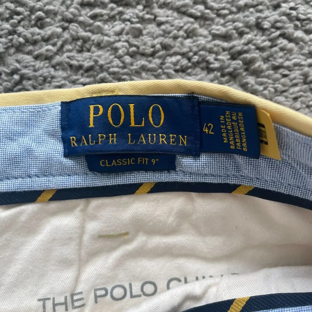 Polo Ralph Lauren Mens Classic Fit Shorts Sz 42 Chino Preppy Golf Country Club